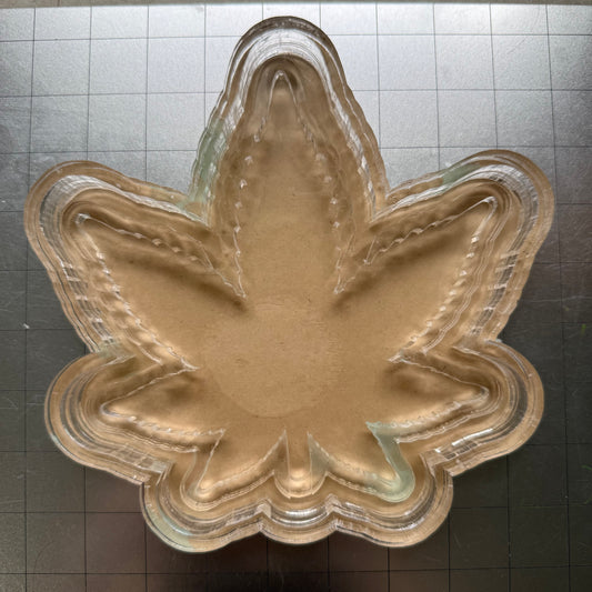 Used Pot Leaf Ashtray Acrylic Blank for Mold Making