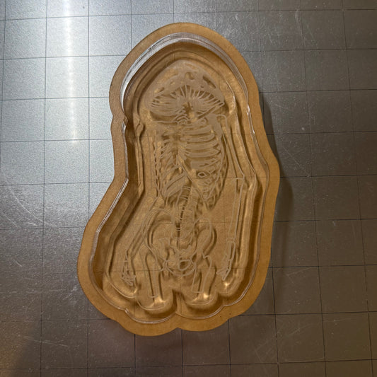 Mushroom Skeleton Acrylic Blank for Mold Making