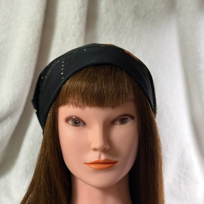 Midnight Bloom Lightweight Slouch Beanie – Upcycled Everyday Hat