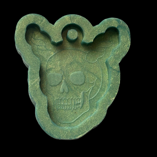 Horned Skull Keychain Mold