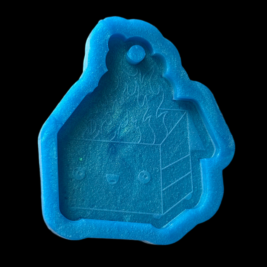 Dumpster Fire Keychain Mold