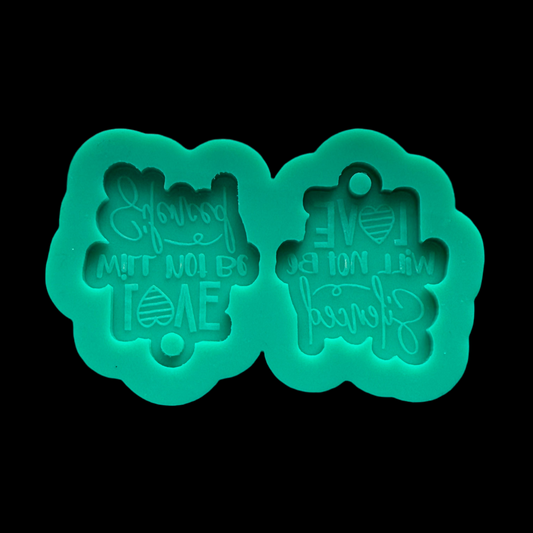 Love Will Not Be Silenced Earrings Mold