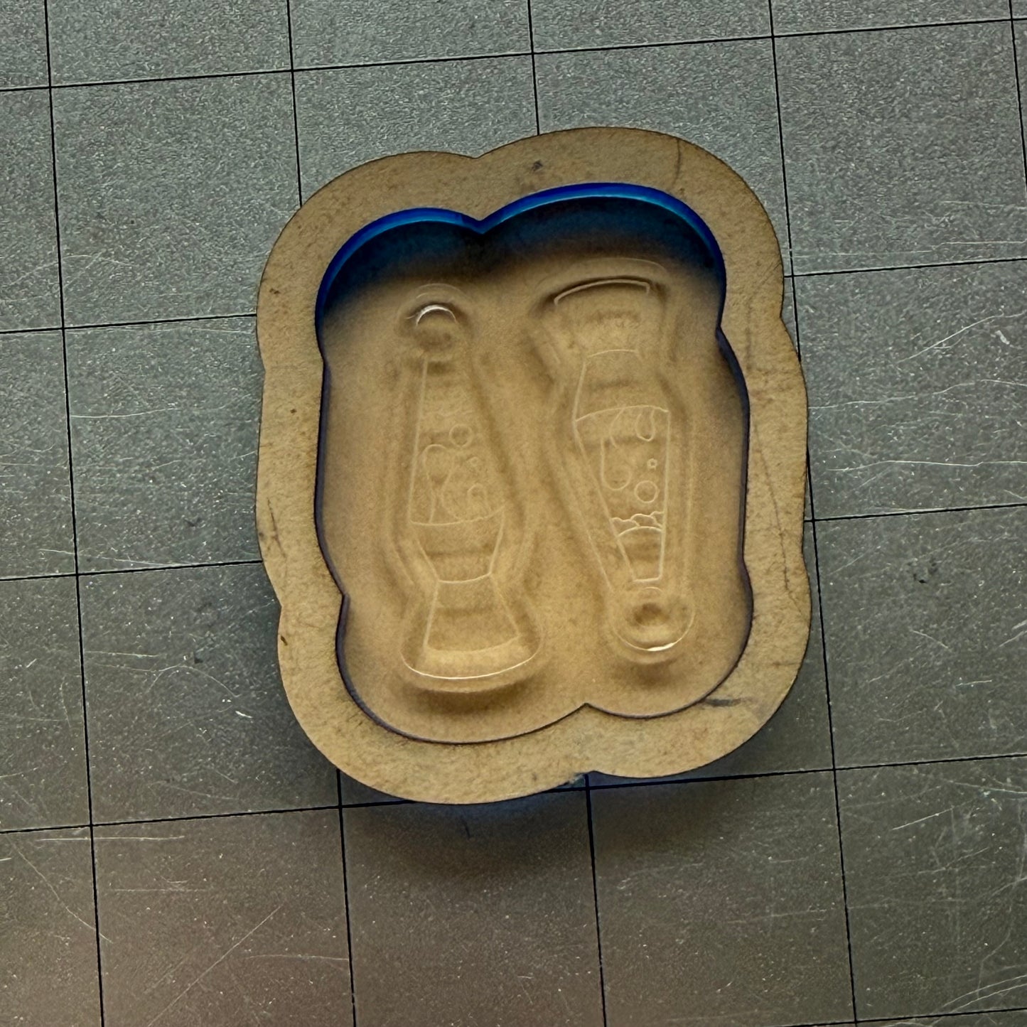 Used Lava Lamp Earrings Acrylic Blank for Mold Making