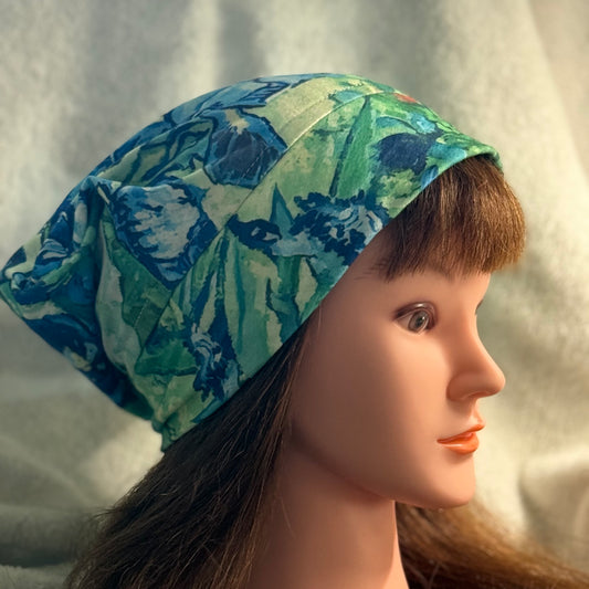 Iris Garden Slouch Beanie – Upcycled Everyday Hat