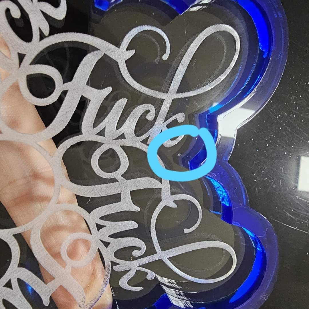 Fuck Snowflake Acrylic Tray Misfit