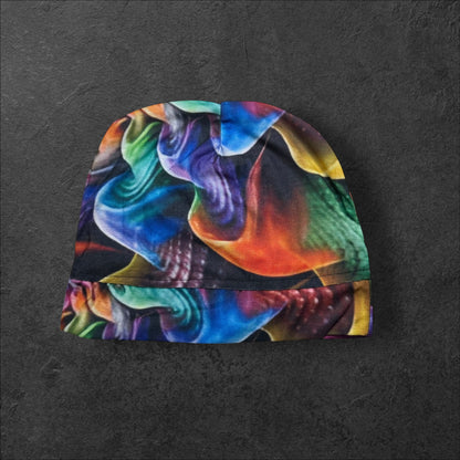 Psychedelic Shroomie Lightweight Slouch Beanie – Upcycled Everyday Hat