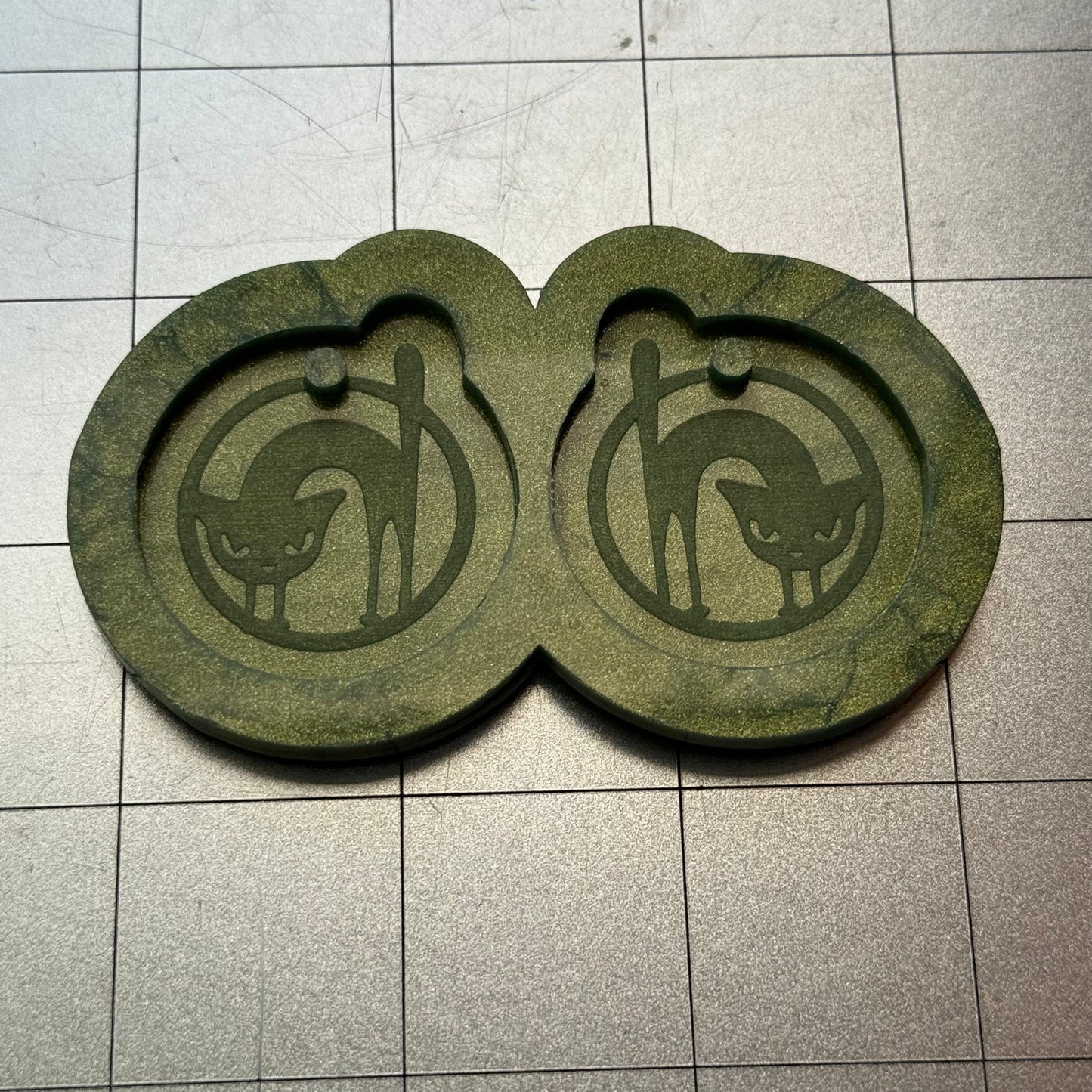 Scaredy Cat Earrings Mold