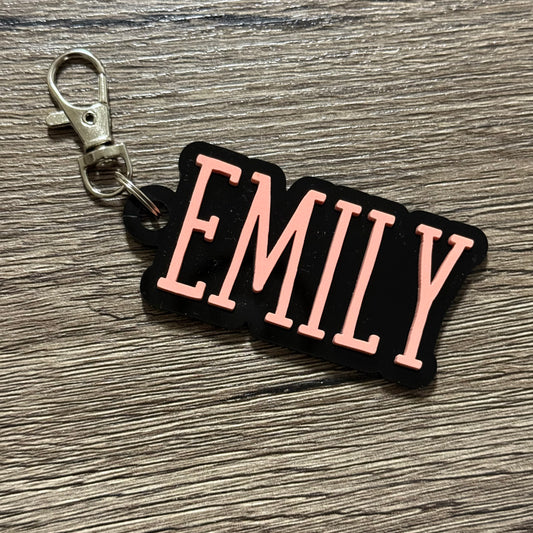 Personalized Name Acrylic Keychain