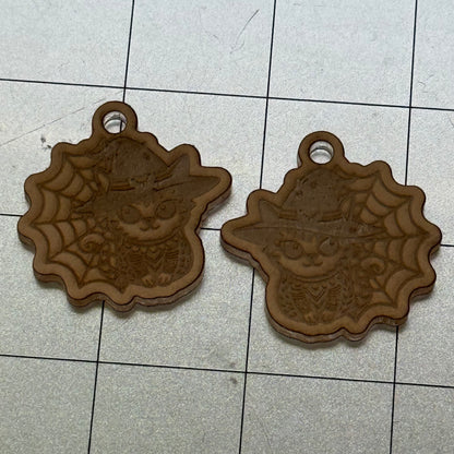 Witchy Kitty Earrings Acrylic Blanks for Mold Making