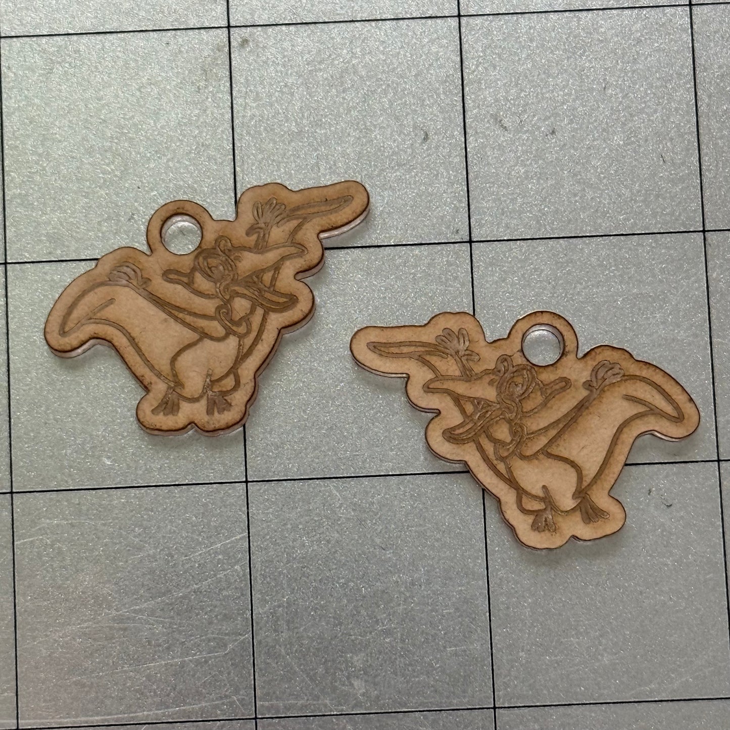 Dino Earring Acrylic Blanks for Mold Making