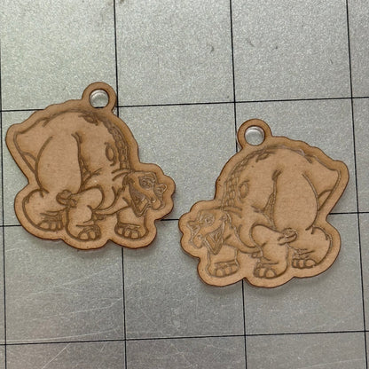 Dino Earring Acrylic Blanks for Mold Making