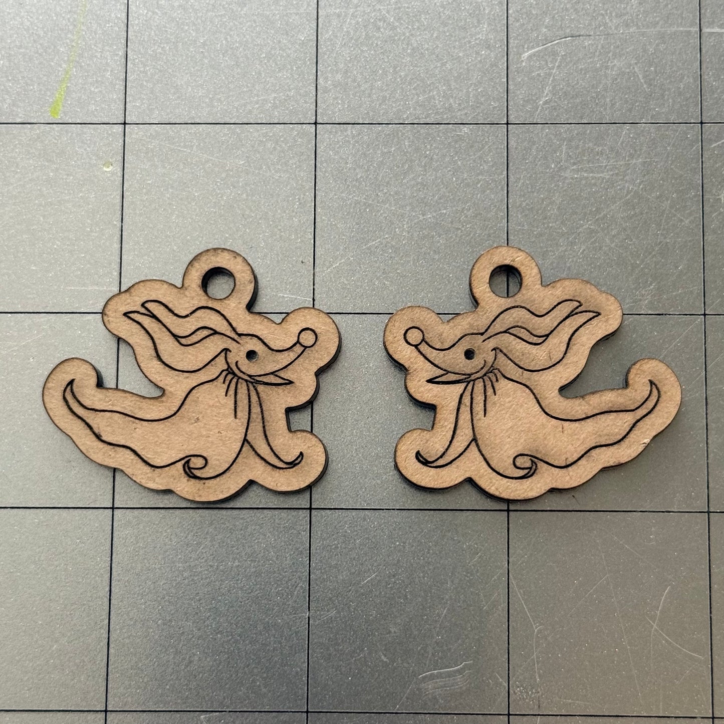 Ghost Dog Earrings Acrylic Blanks for Mold Making