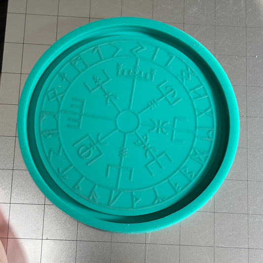 Destash Viking Runes Tray Mold - used & first pour