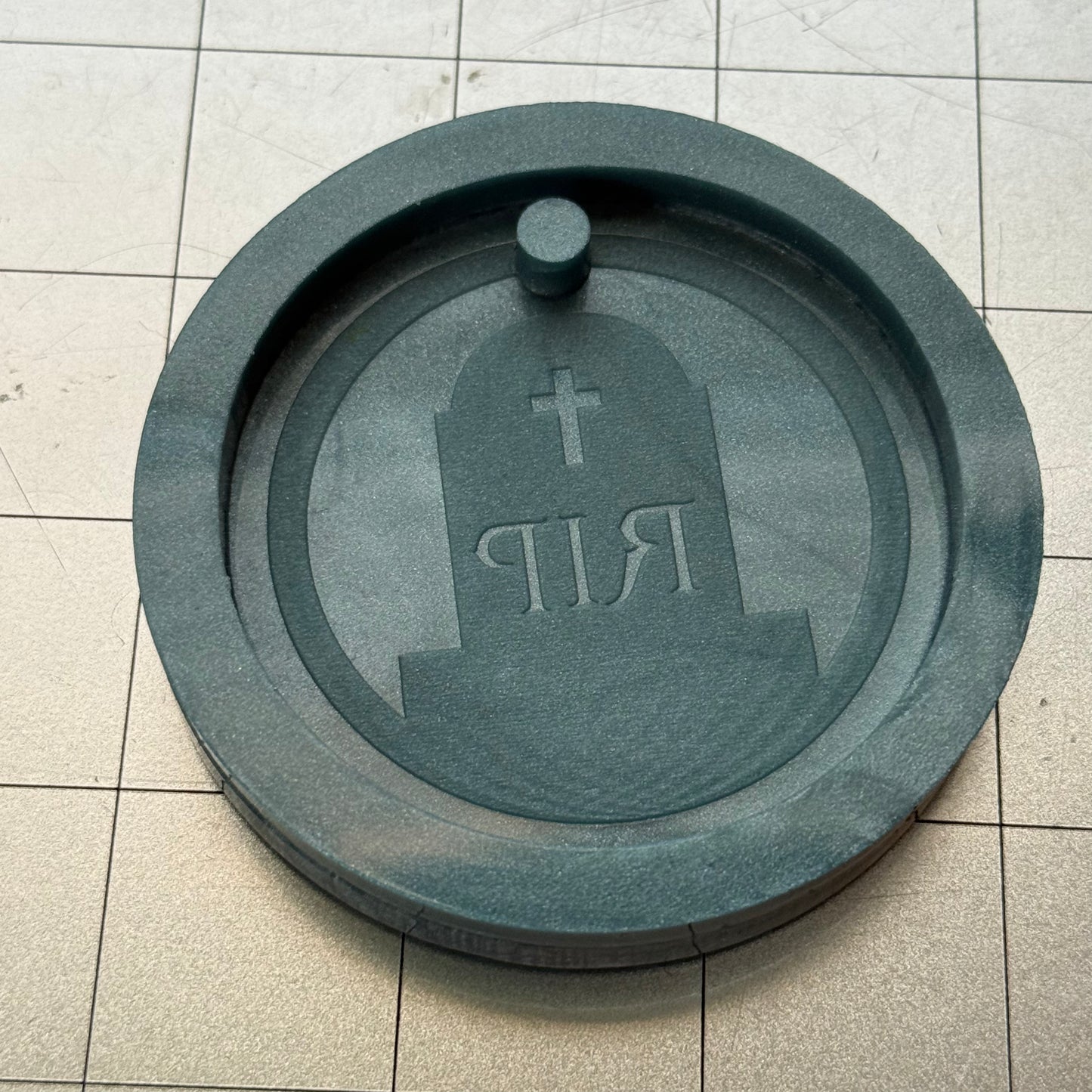 Gravestone Keychain Mold