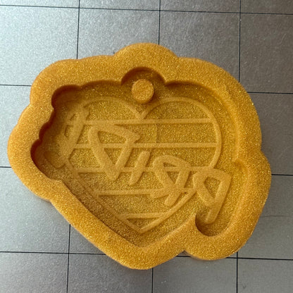 Pride Heart Keychain Mold