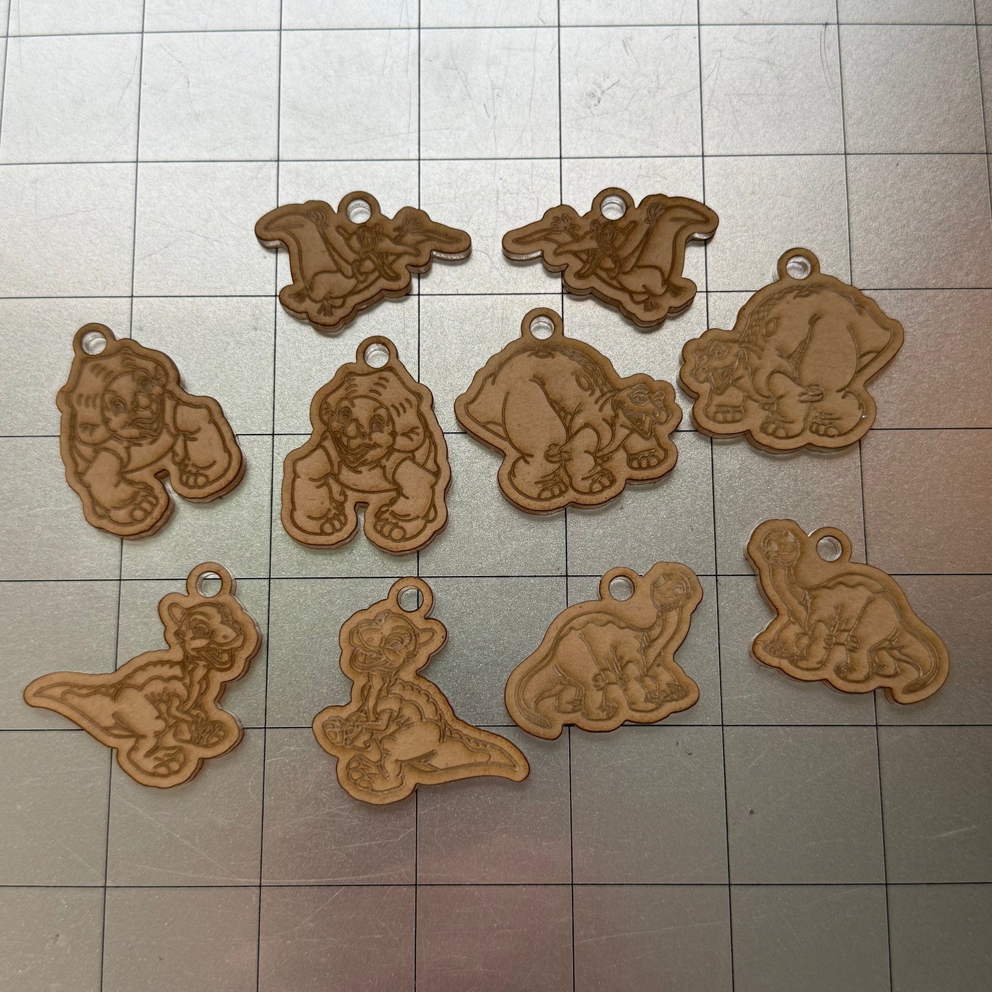 Dino Earring Acrylic Blanks for Mold Making