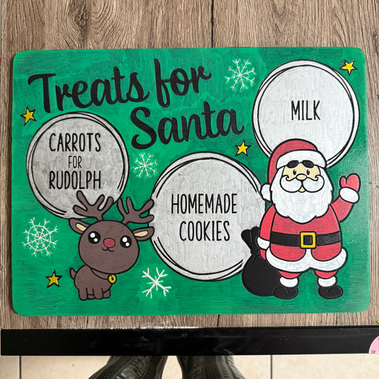 XL Wood Santa Tray