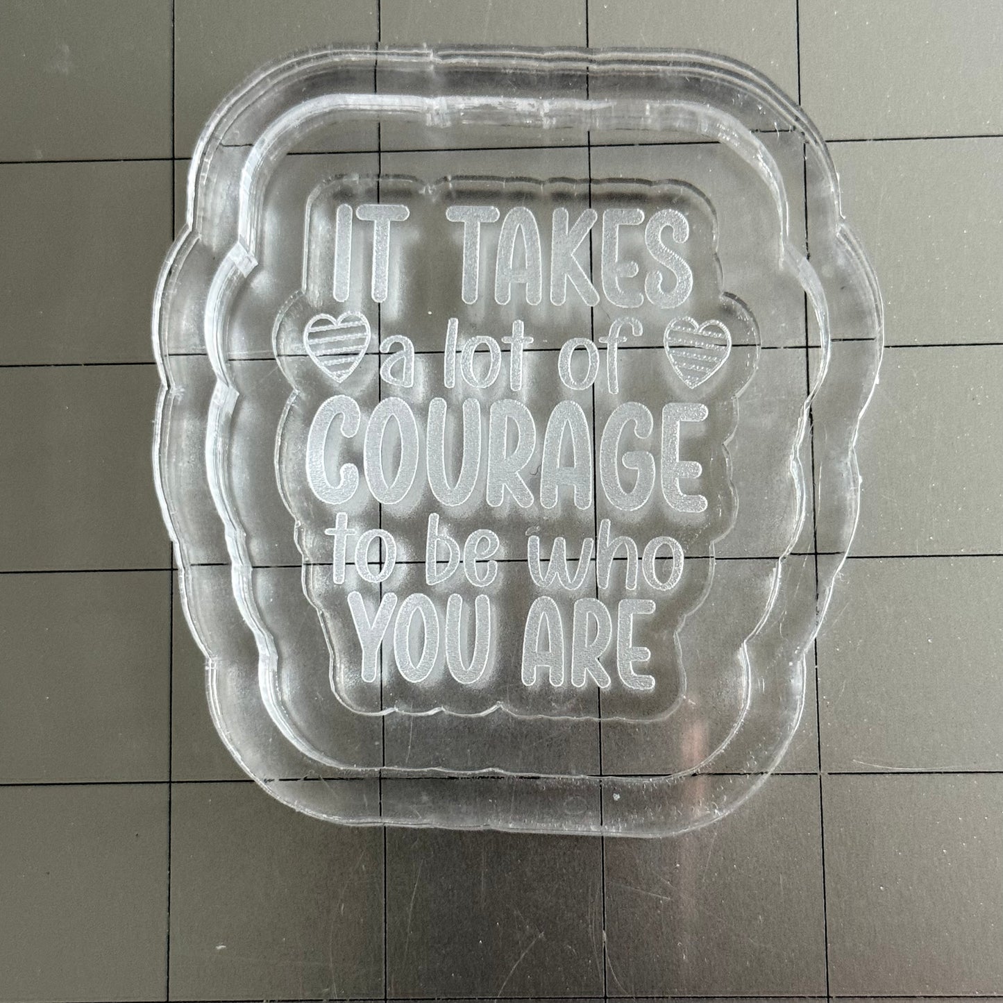 Courage Acrylic Blank for Mold Making