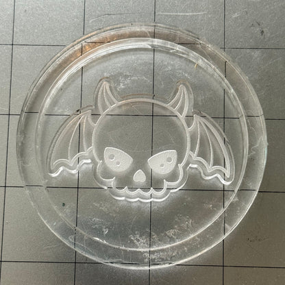 Skull Acrylic Blank for Mold Making with Attached Housing