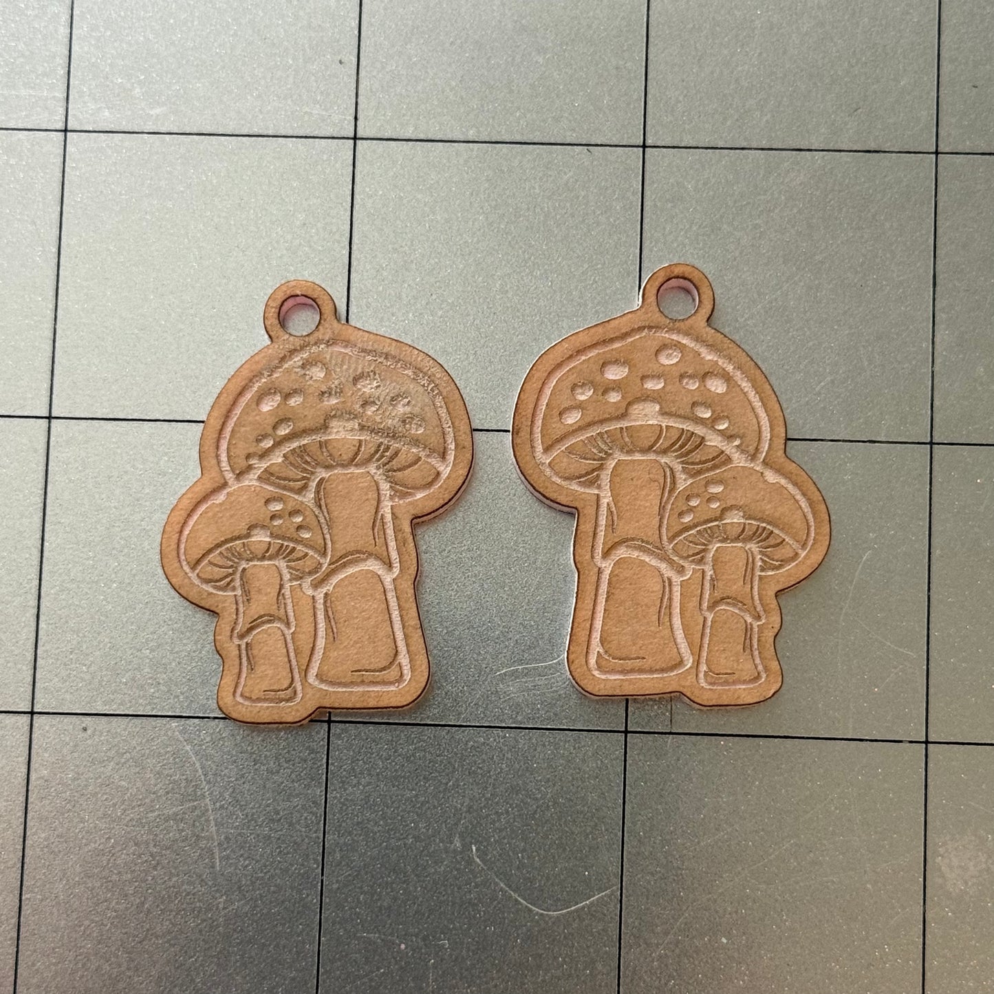 Mushroom Earrings Acrylic Blanks for Mold Making