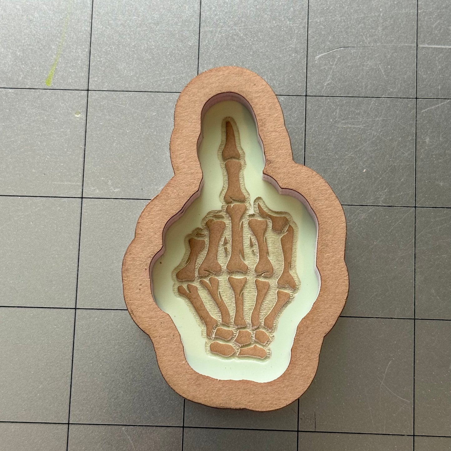 Fuck Off Shaker Acrylic Blank for Mold Making