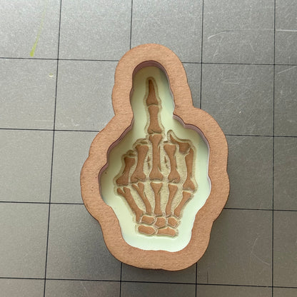 Fuck Off Shaker Acrylic Blank for Mold Making