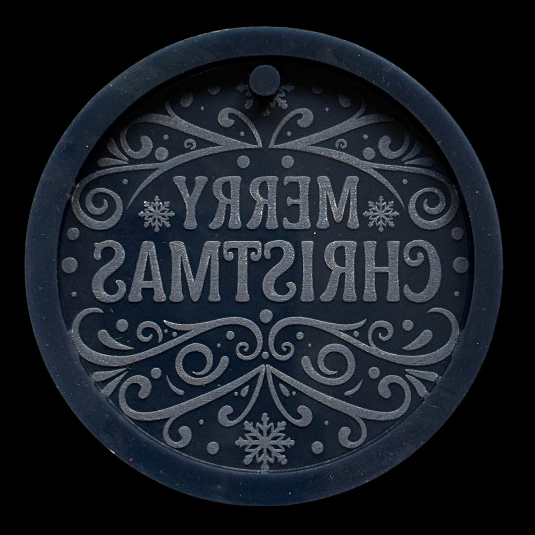 Merry Christmas Ornament Mold