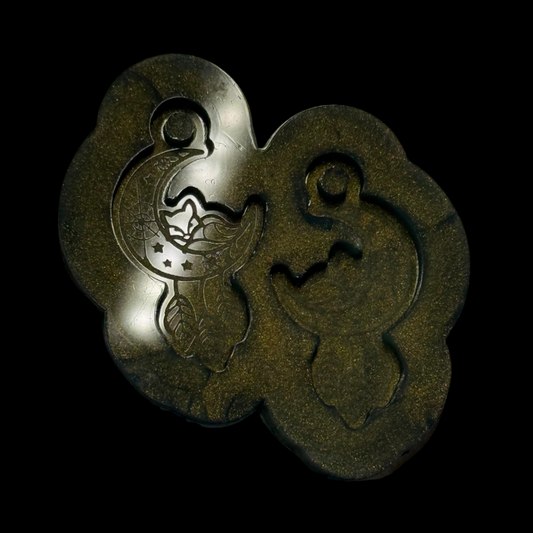 Moon Fox Earrings Mold
