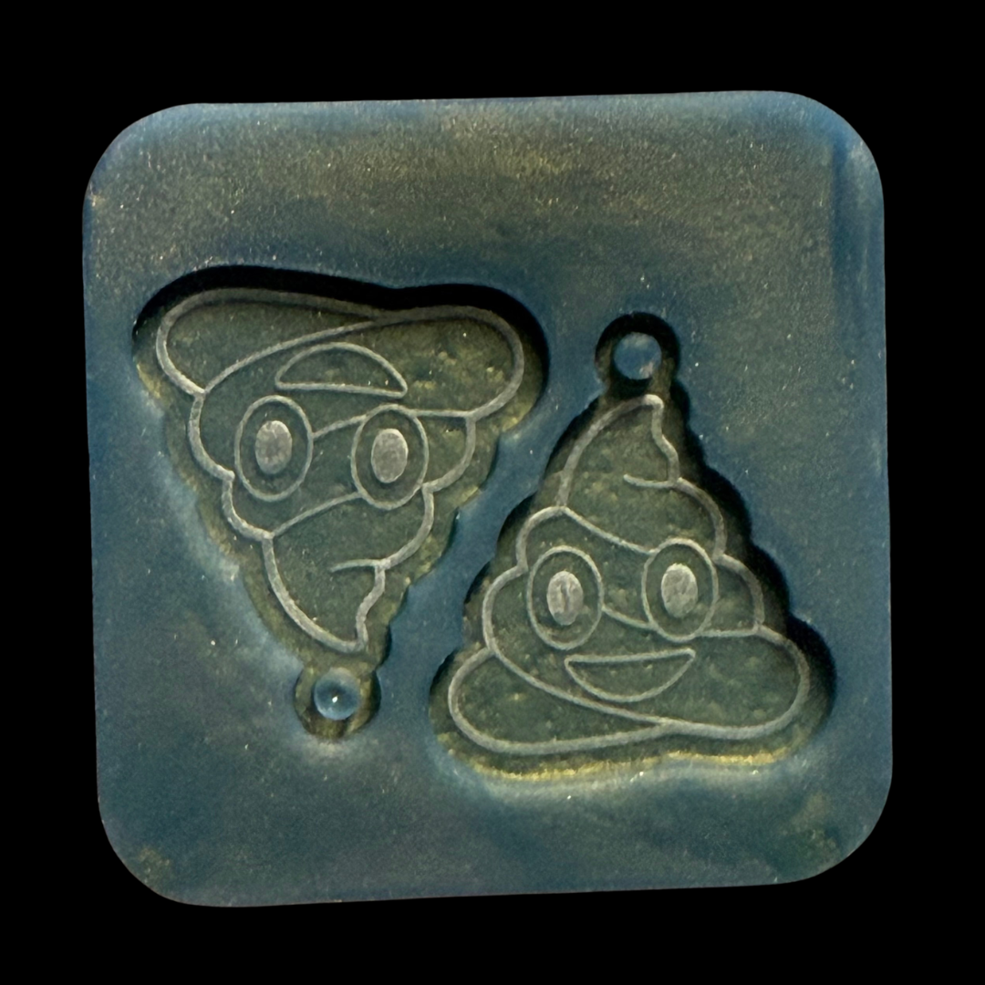Poop Emoji Earrings Mold