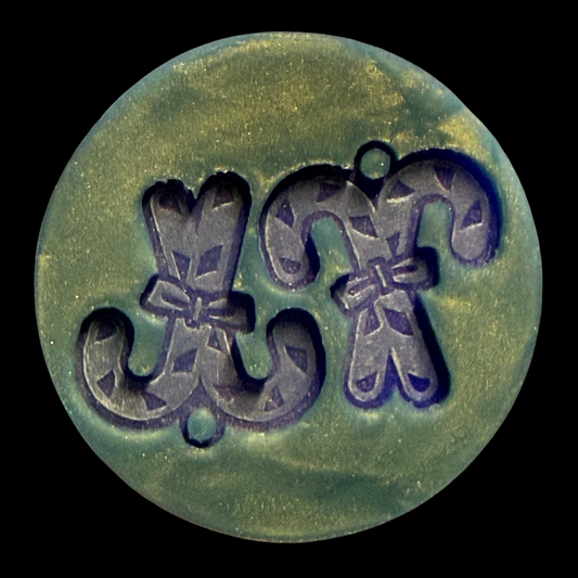 Candy Cane Earrings Mold