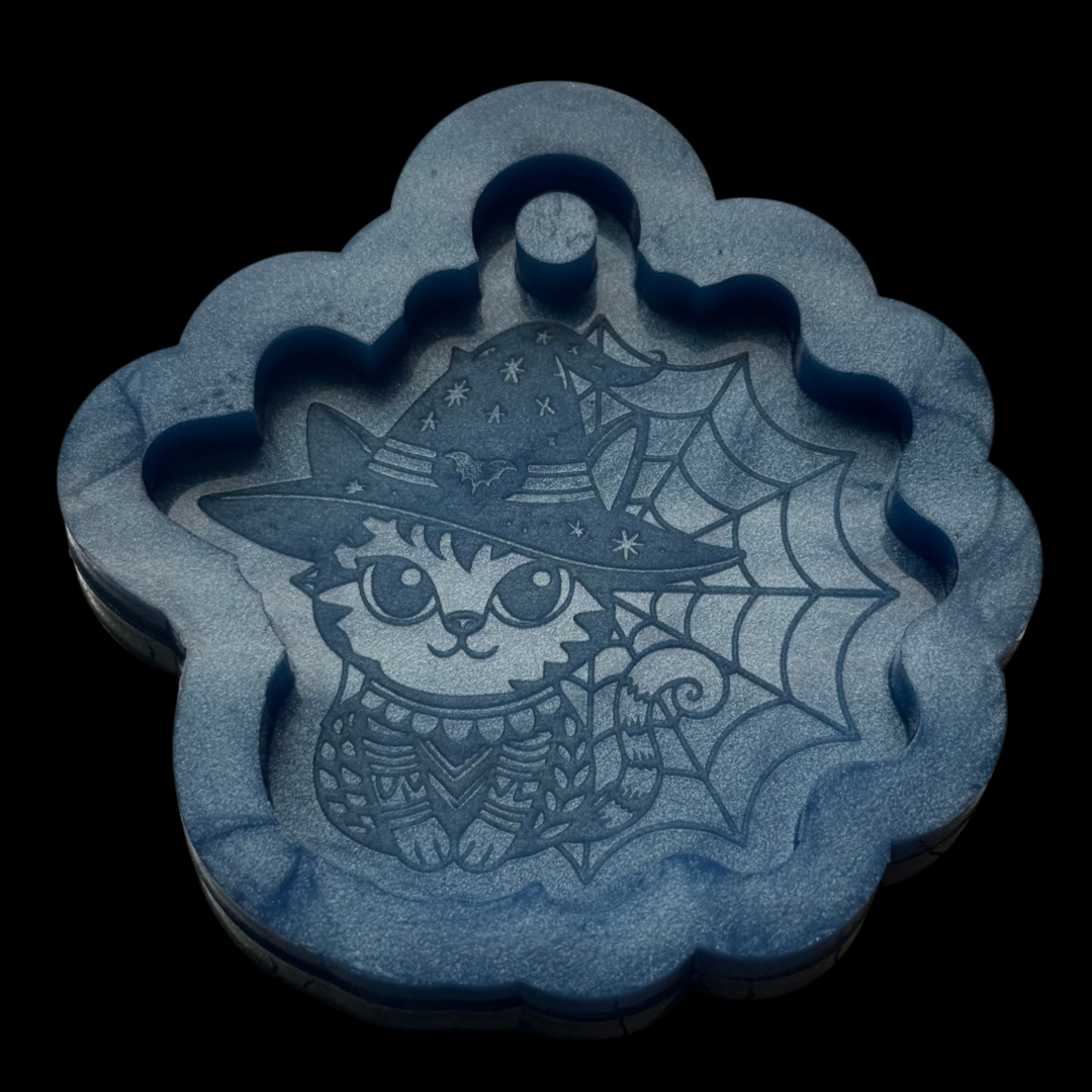 Witchy Kitty Keychain Mold