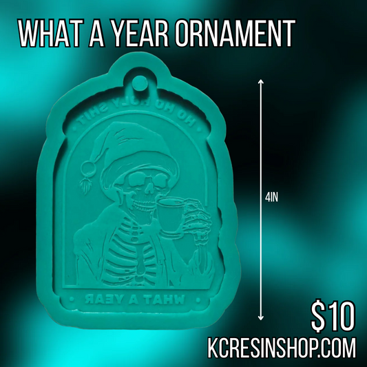 What a Year Ornament Mold b grade