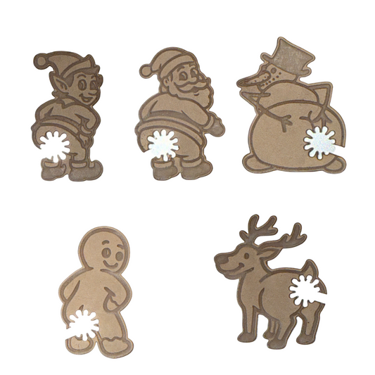 Christmas Bread Clip Acrylic Blanks