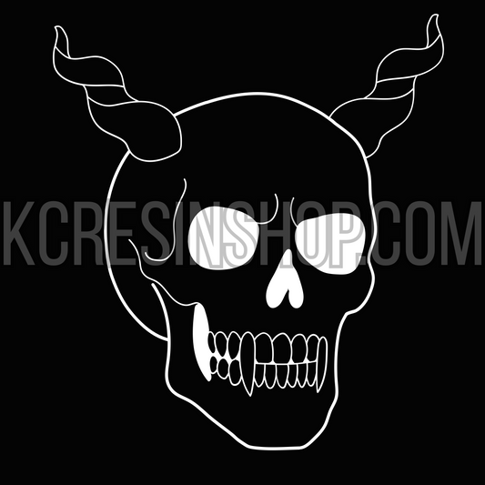 Skull with Horns SVG