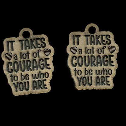 It Takes a Lot of Courage Earrings Mold