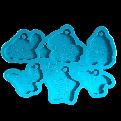 Prehistoric Dinos Keychain Palette Mold