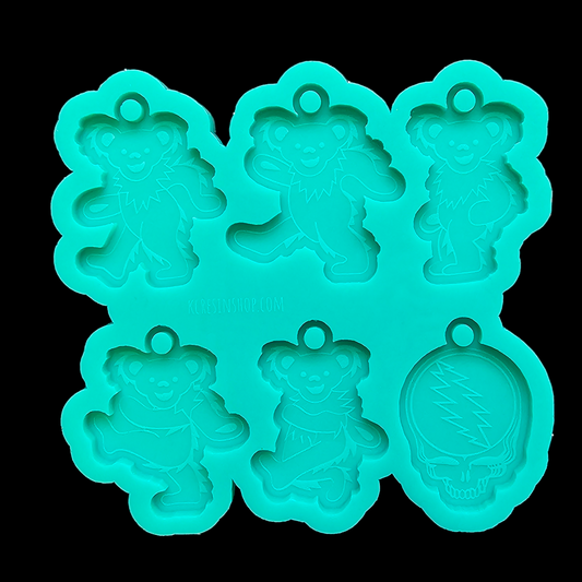 Grateful Bears Keychain Palette Mold