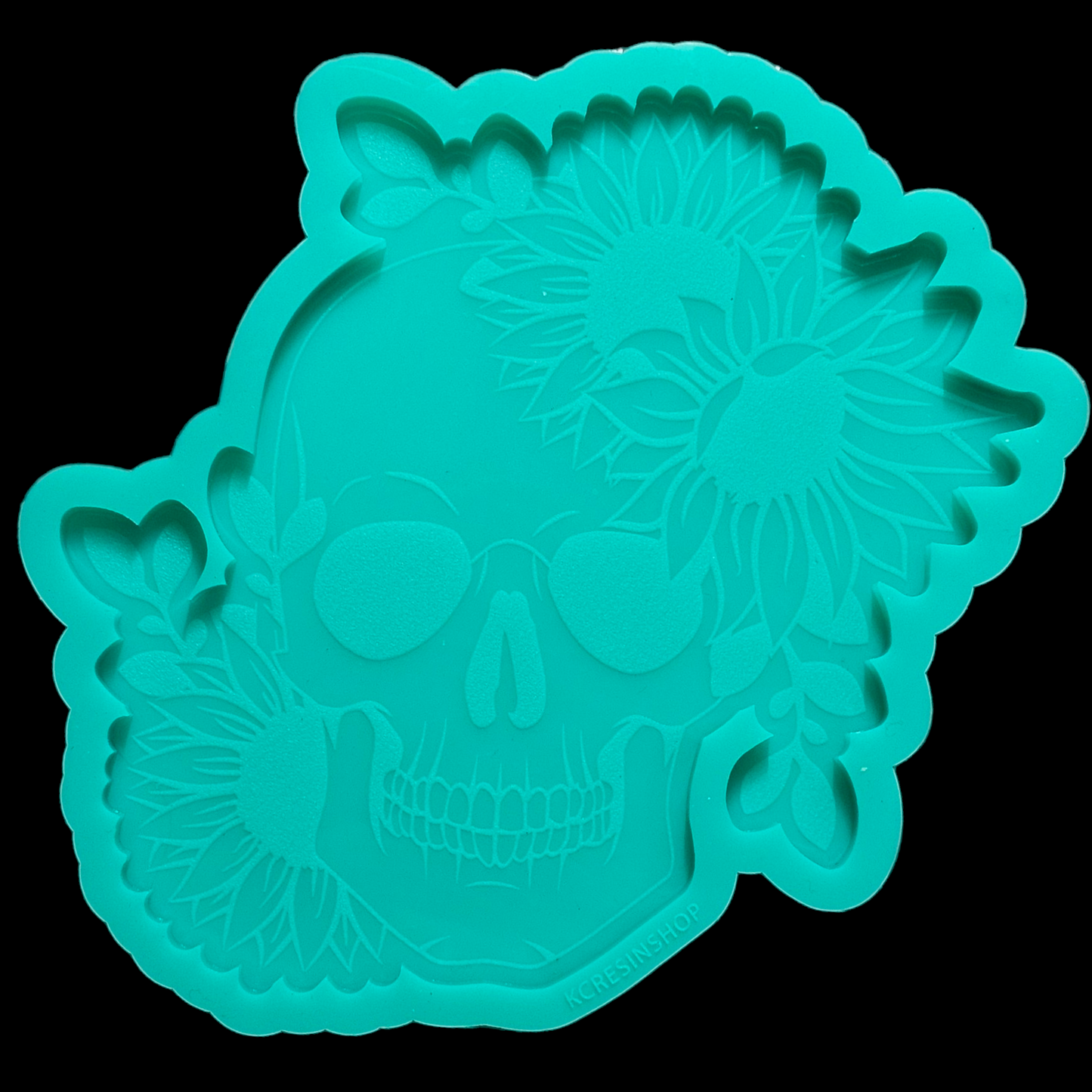 Sunflowers & Skull Flat Mold