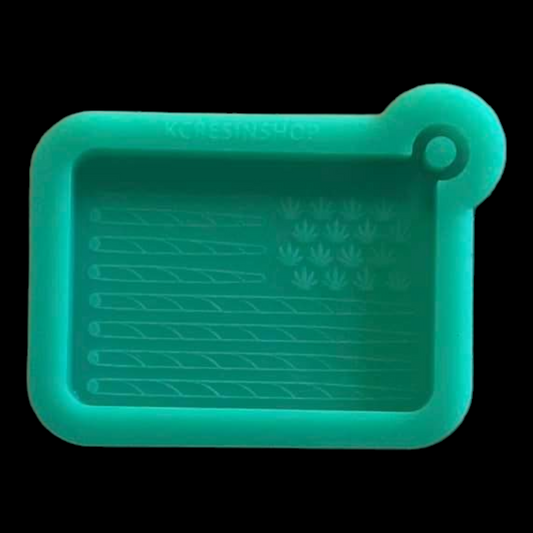 Weed Flag Keychain Mold