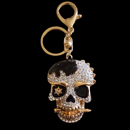 Metal Skull Keychain