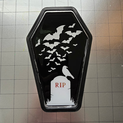 Graveyard Coffin Acrylic Pen Tray