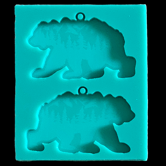 Mountain Bear Earrings Mold