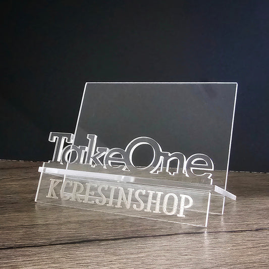 Personalized Acrylic Thank You / Business Card Stand