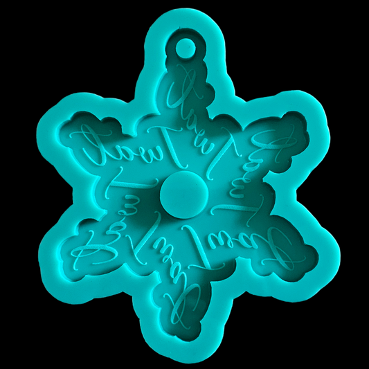 Twat Snowflake Ornament Mold